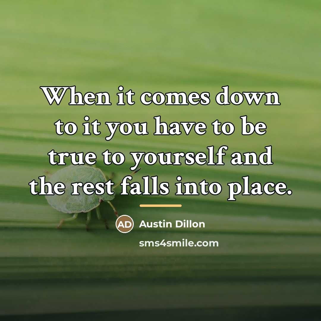 “When it comes down to it you have to be…” quote by Austin Dillon