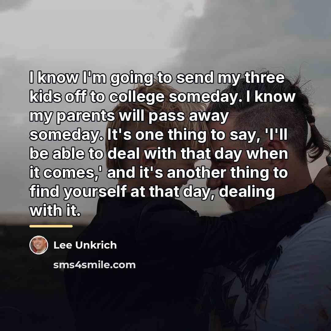 “I know I'm going to send my three kids off…” quote by Lee Unkrich
