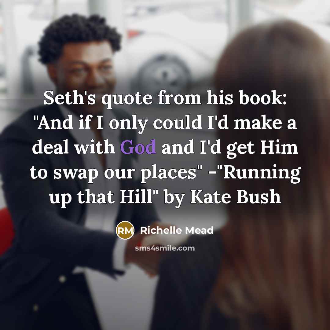 “Seth's quote from his book: "And if I only could…” quote by Richelle Mead