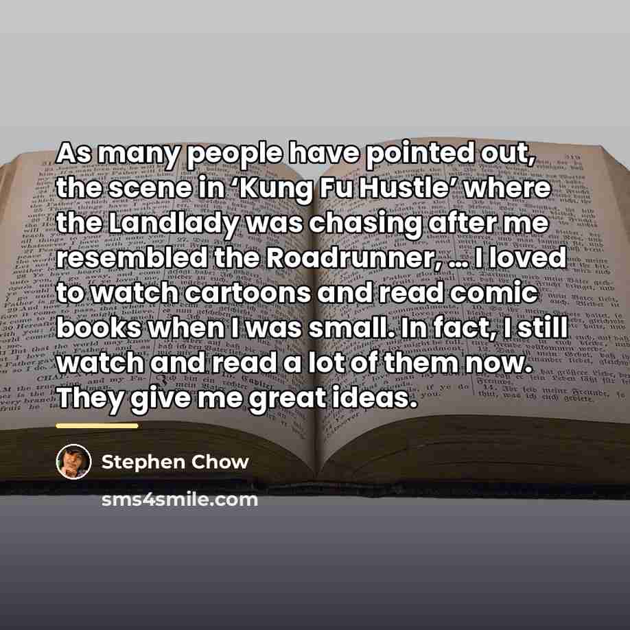 “As many people have pointed out, the scene in ‘Kung…” quote by Stephen Chow