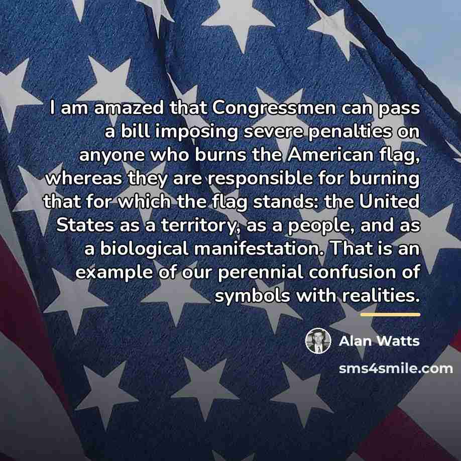 “I am amazed that Congressmen can pass a bill imposing…” quote by Alan Watts