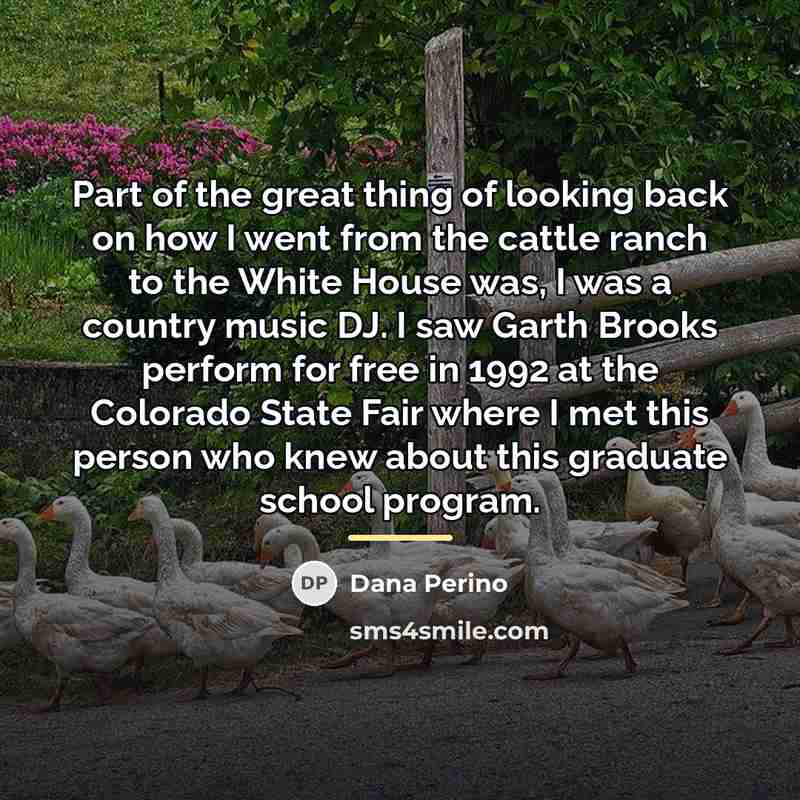 “Part of the great thing of looking back on how…” quote by Dana Perino