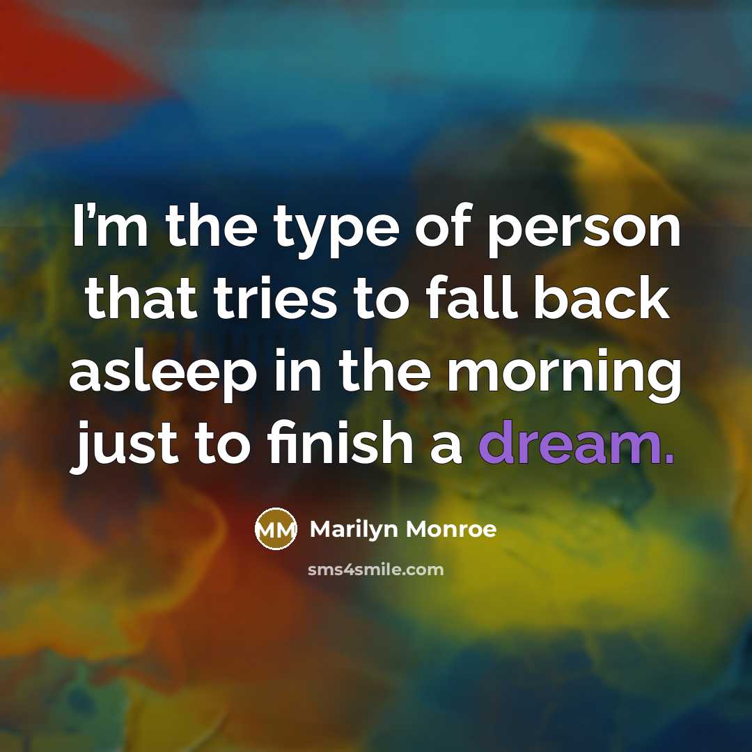 “I’m the type of person that tries to fall back…” quote by Marilyn Monroe