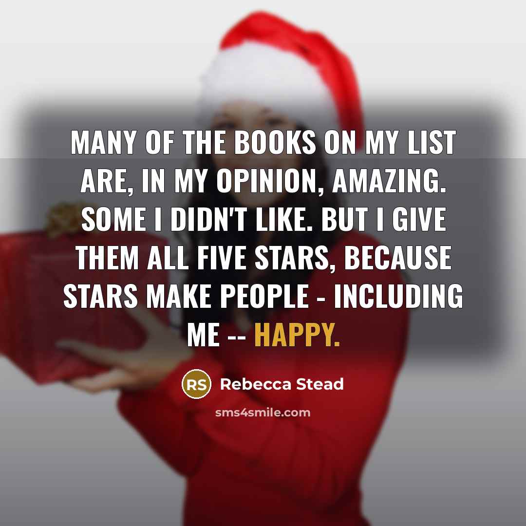 “Many of the books on my list are, in my…” quote by Rebecca Stead