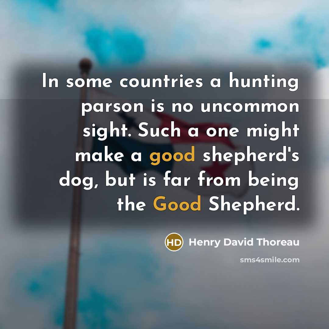 “In some countries a hunting parson is no uncommon sight.…” quote by Henry David Thoreau
