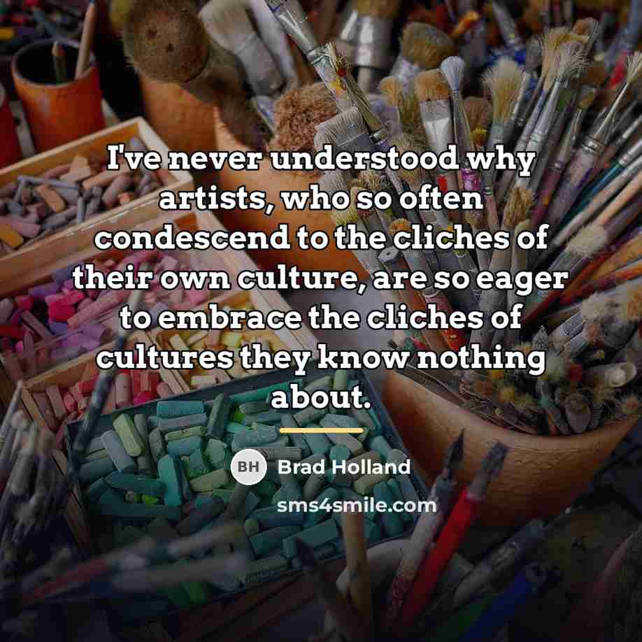 “I've never understood why artists, who so often condescend to…” quote by Brad Holland
