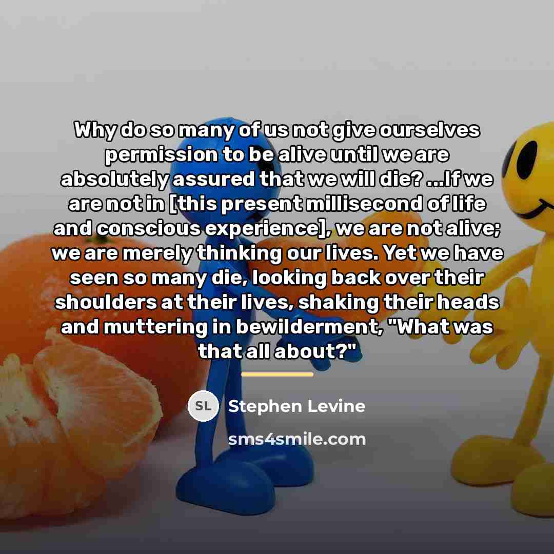 “Why do so many of us not give ourselves permission…” quote by Stephen Levine