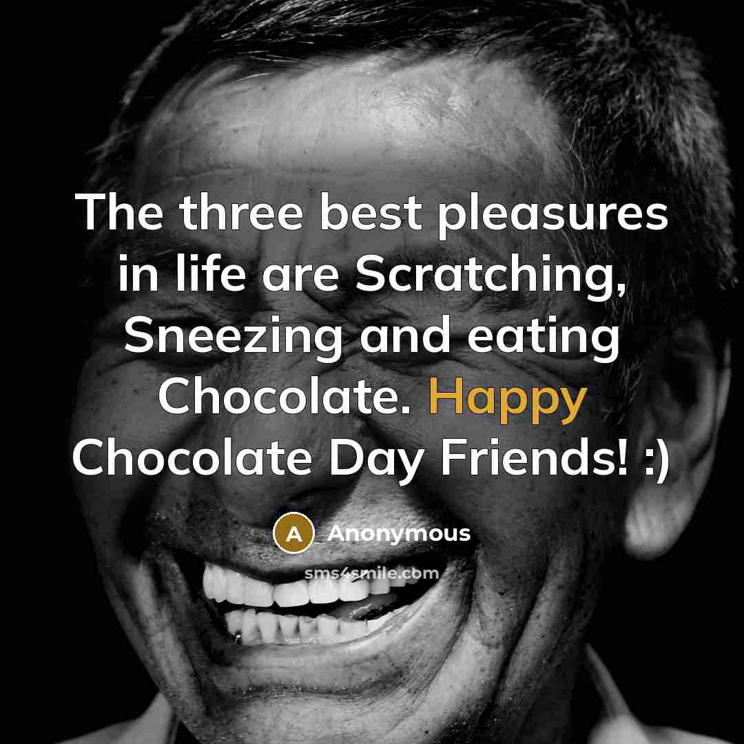 “The three best pleasures in life are Scratching, Sneezing and…” quote by Anonymous