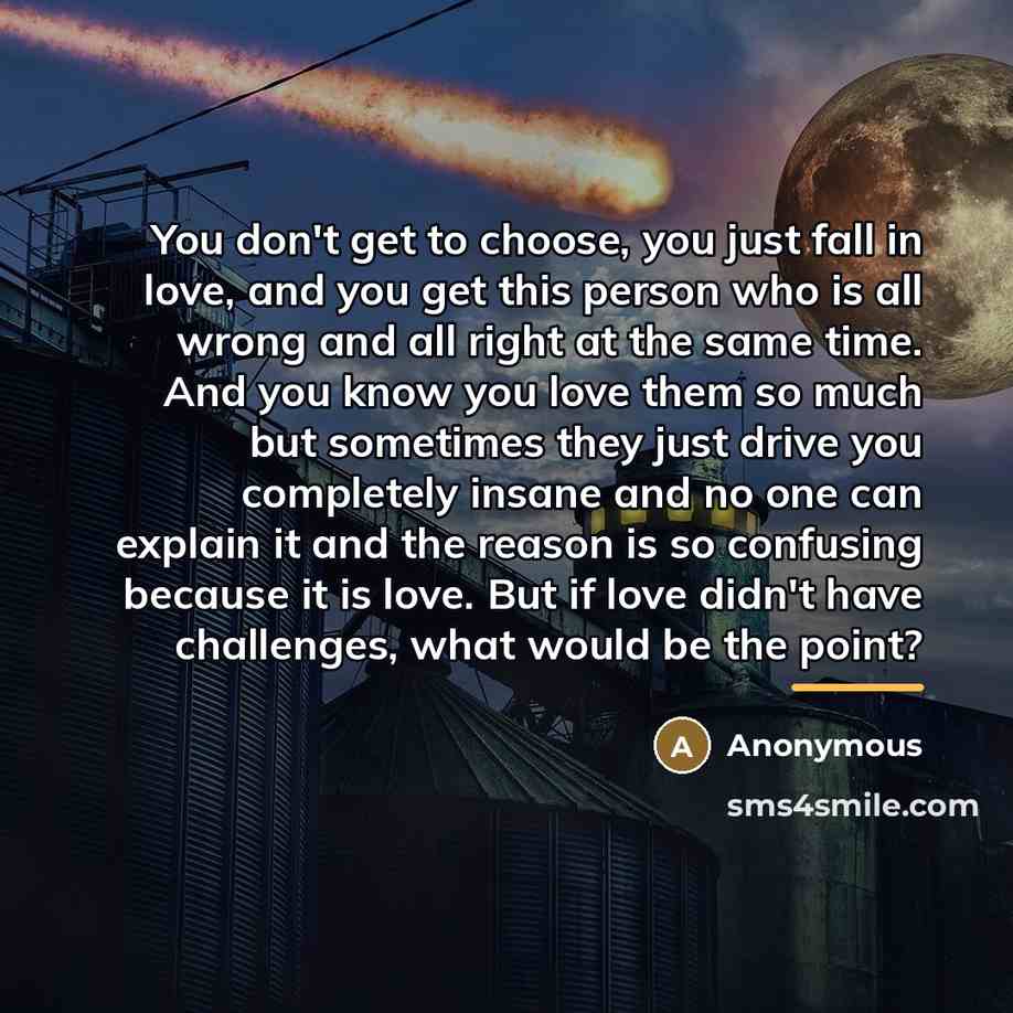 “You don't get to choose, you just fall in love,…” quote by Anonymous