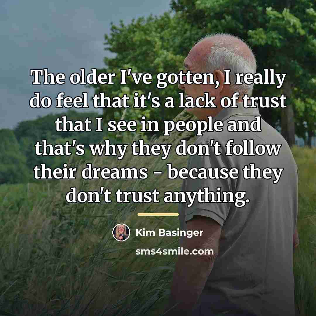 “The older I've gotten, I really do feel that it's…” quote by Kim Basinger