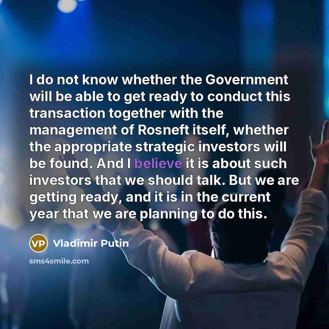 “I do not know whether the Government will be able…” quote by Vladimir Putin