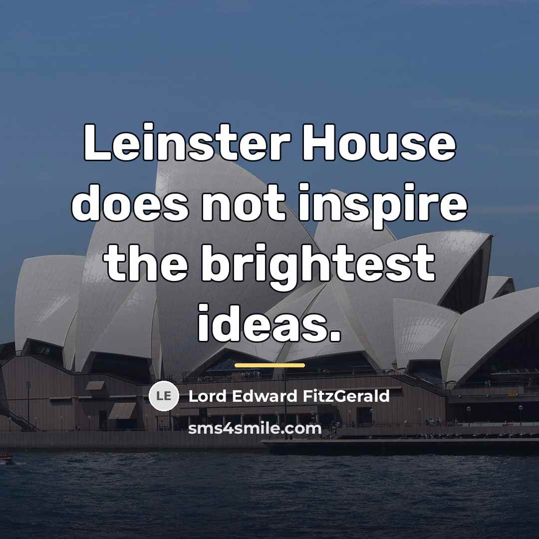 “Leinster House does not inspire the brightest ideas.…” quote by Anonymous