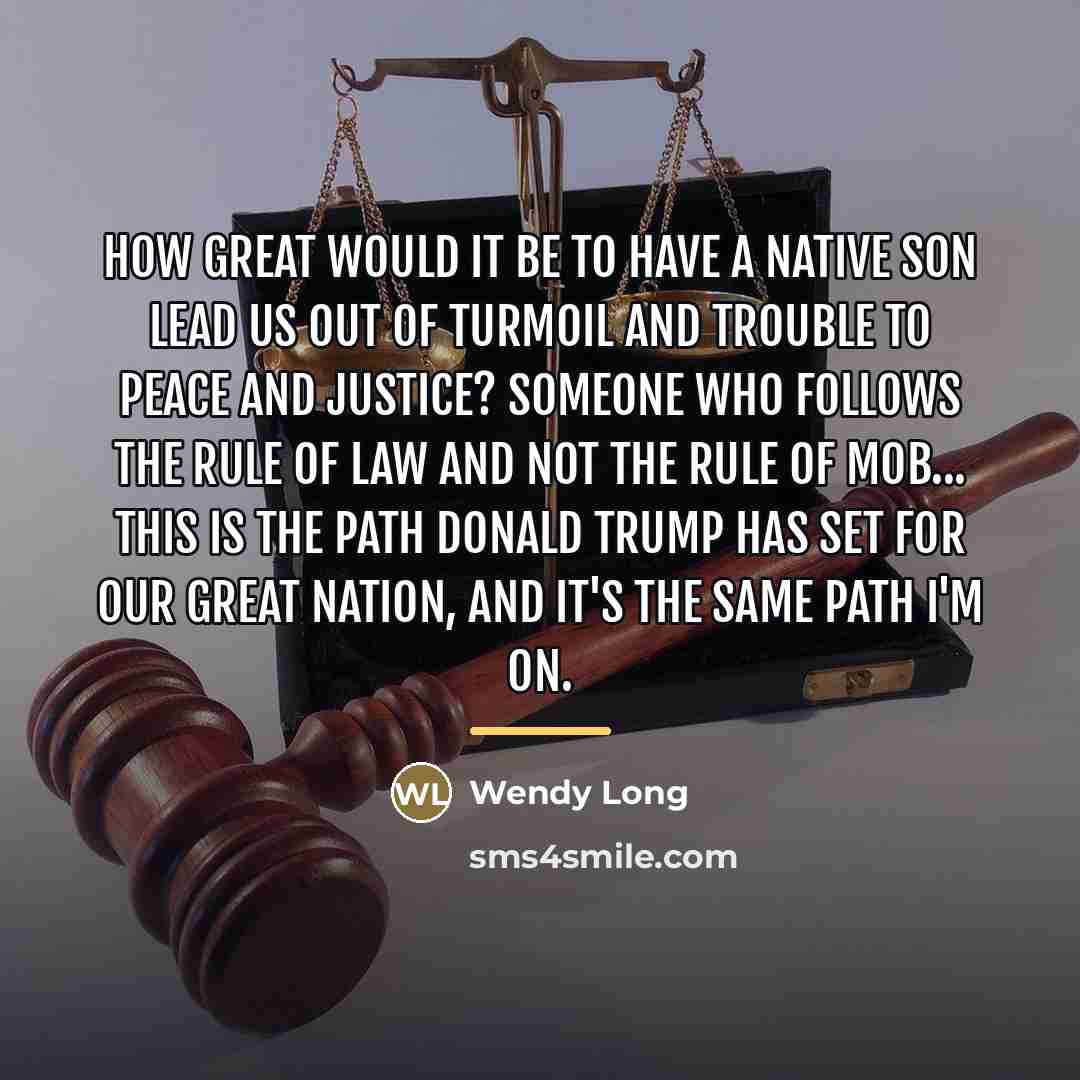 “How great would it be to have a native son…” quote by Wendy Long