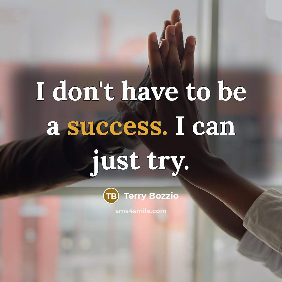 “I don't have to be a success. I can just…” quote by Terry Bozzio