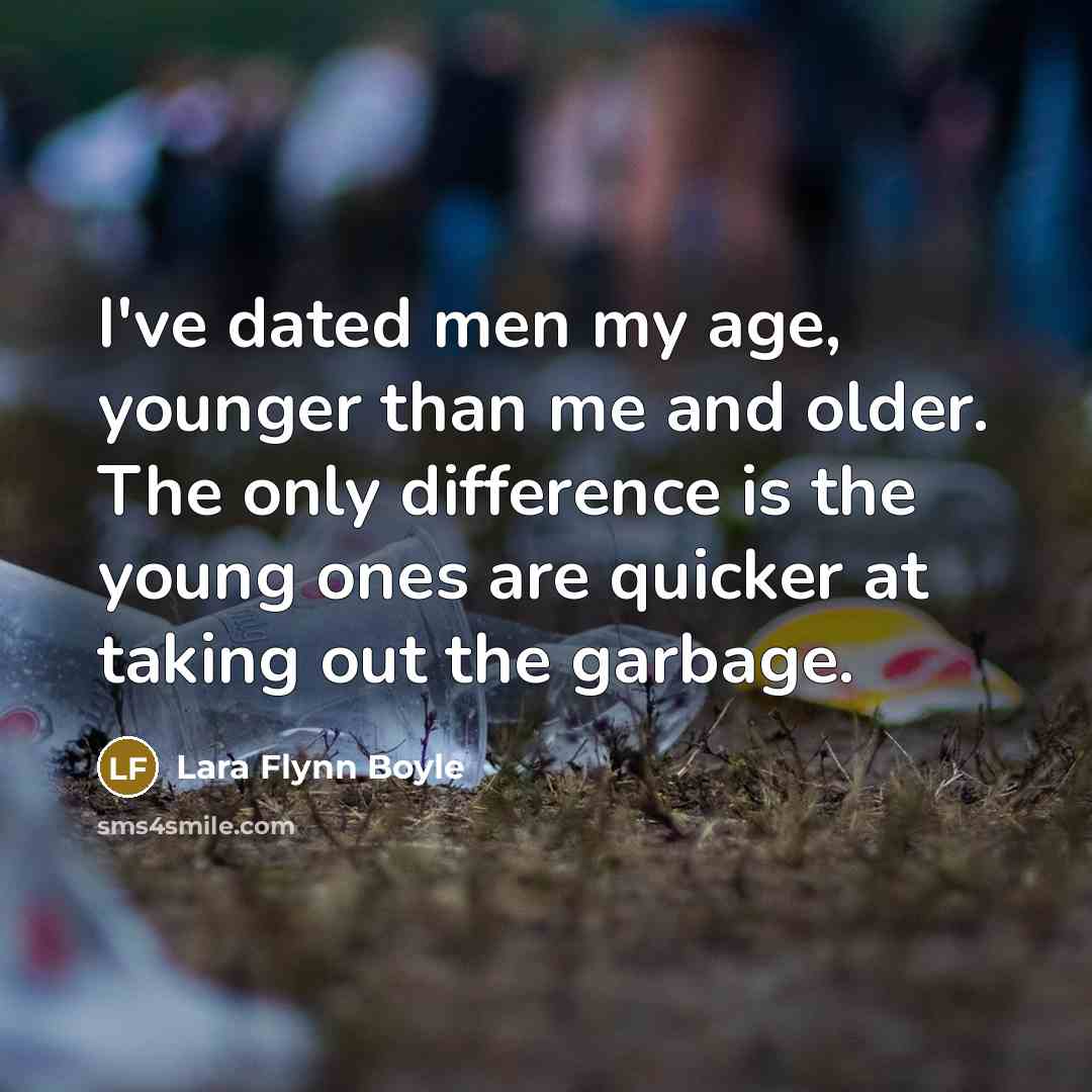 “I've dated men my age, younger than me and older.…” quote by Lara Flynn Boyle