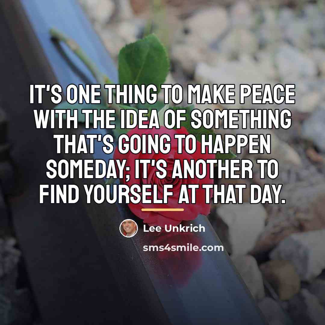 “It's one thing to make peace with the idea of…” quote by Lee Unkrich