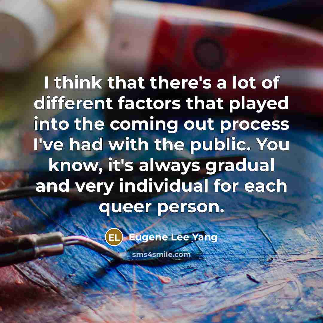 “I think that there's a lot of different factors that…” quote by Eugene Lee Yang