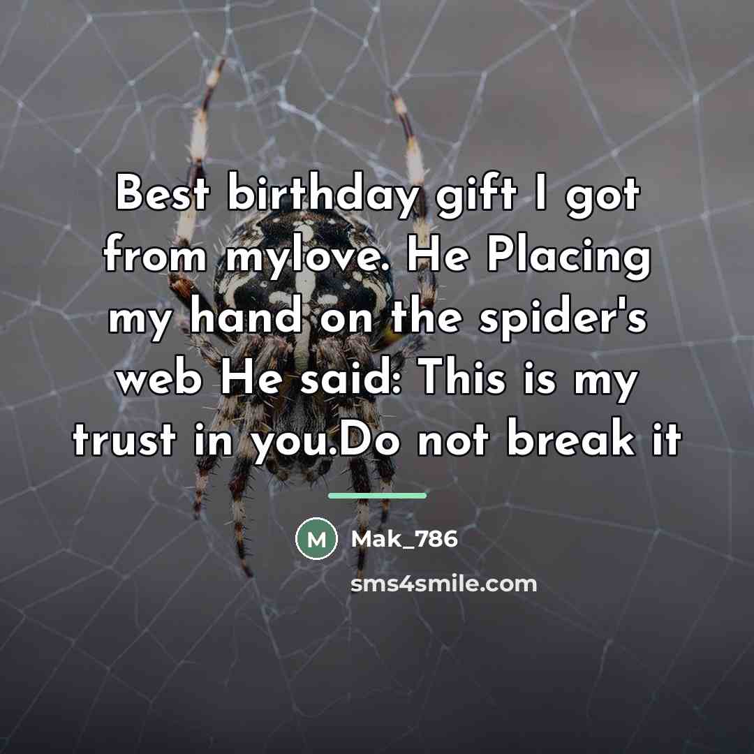 “Best birthday gift I got from mylove. He Placing my…” quote by Mak_786