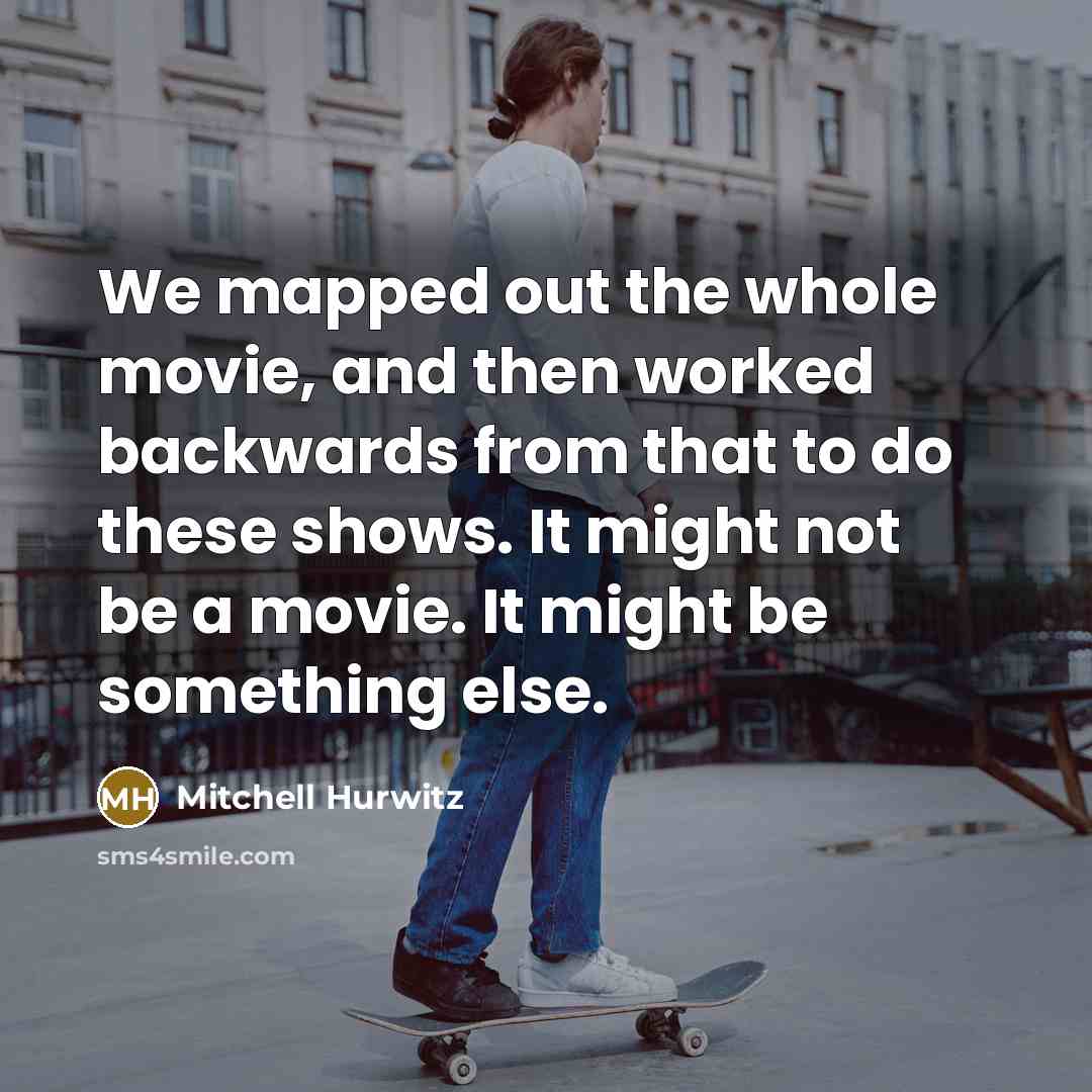 “We mapped out the whole movie, and then worked backwards…” quote by Mitchell Hurwitz