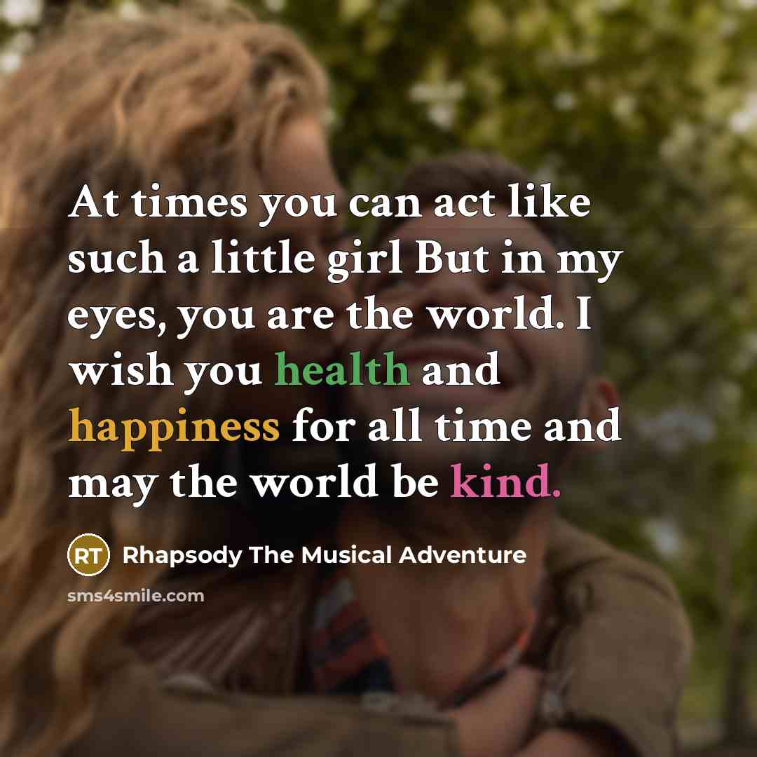 “At times you can act like such a little girl…” quote by Rhapsody The Musical Adventure