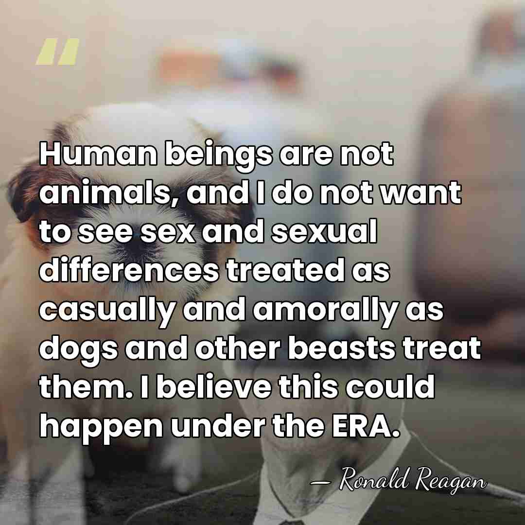 Human beings are not animals, and I do not want to see&hellip; - Ronald Reagan