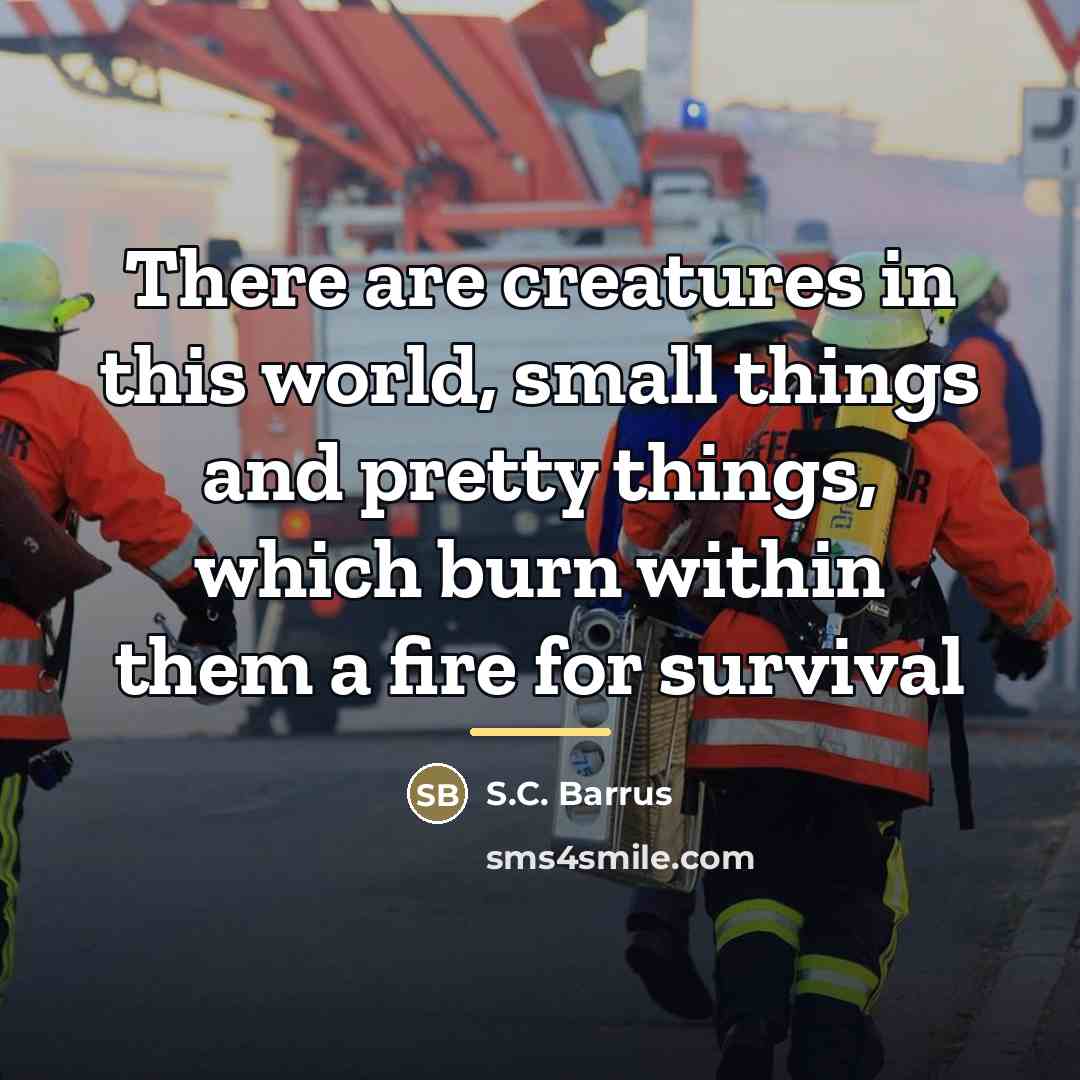 “There are creatures in this world, small things and pretty…” quote by S.C. Barrus