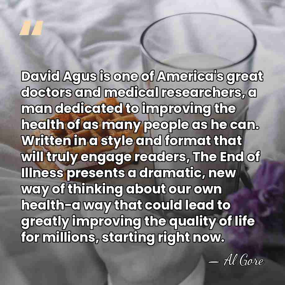 David Agus is one of America's great doctors and medical researchers, a&hellip; - Al Gore