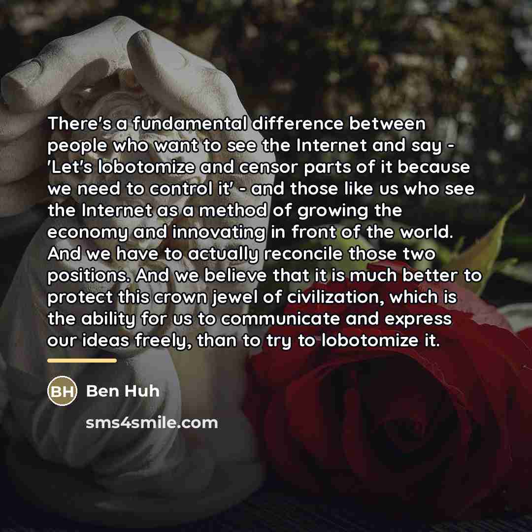 “There's a fundamental difference between people who want to see…” quote by Ben Huh