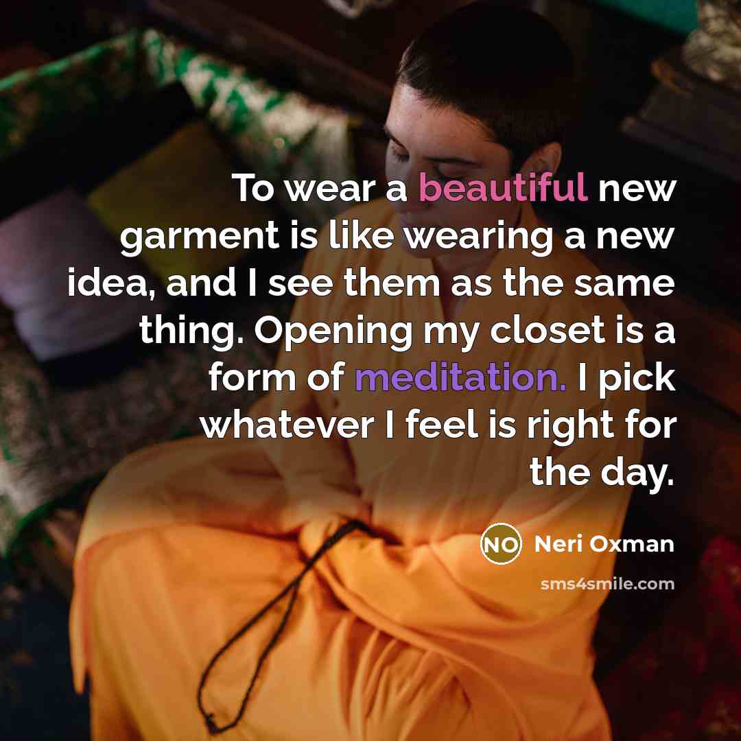 “To wear a beautiful new garment is like wearing a…” quote by Neri Oxman