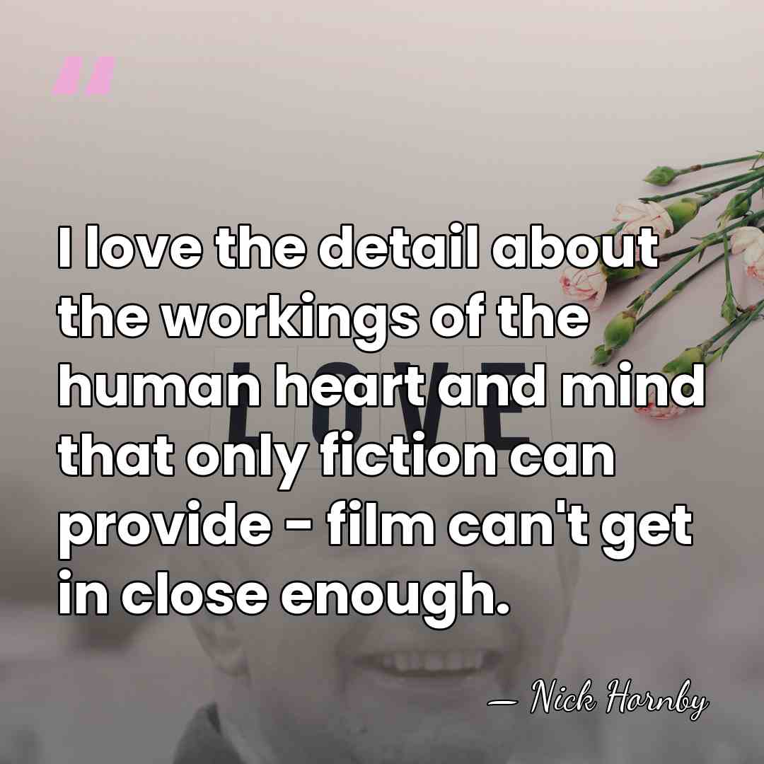 I love the detail about the workings of the human heart and&hellip; - Nick Hornby