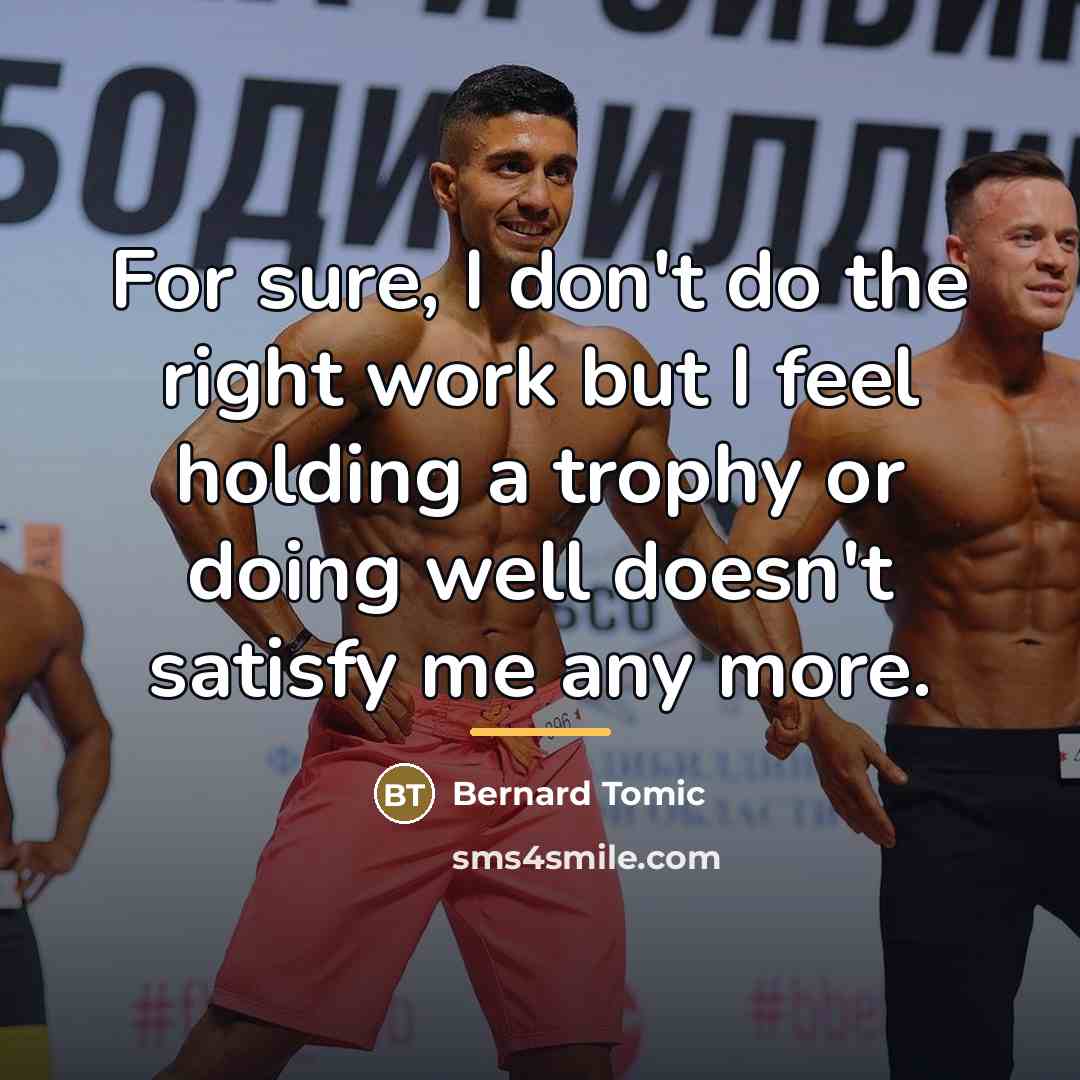 “For sure, I don't do the right work but I…” quote by Bernard Tomic