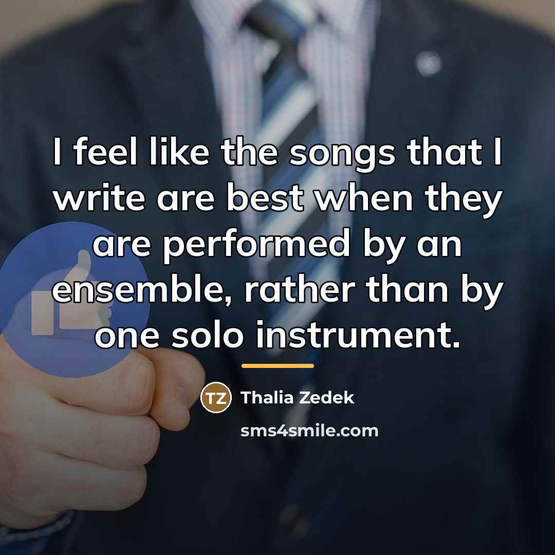 “I feel like the songs that I write are best…” quote by Thalia Zedek