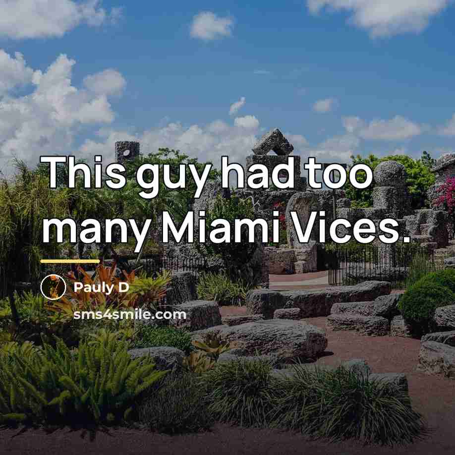 “This guy had too many Miami Vices.…” quote by Pauly D