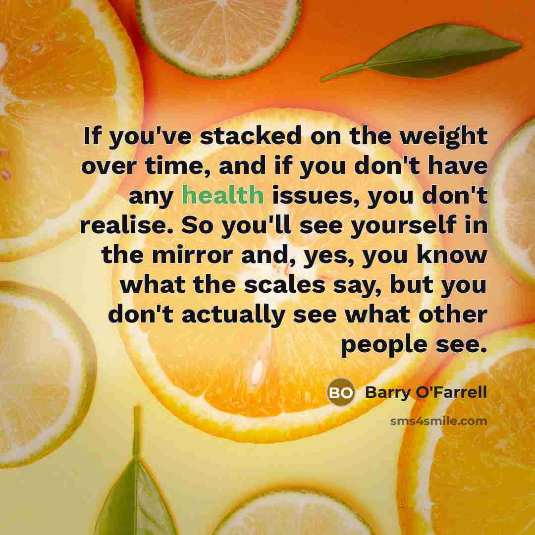 “If you've stacked on the weight over time, and if…” quote by Barry O'Farrell