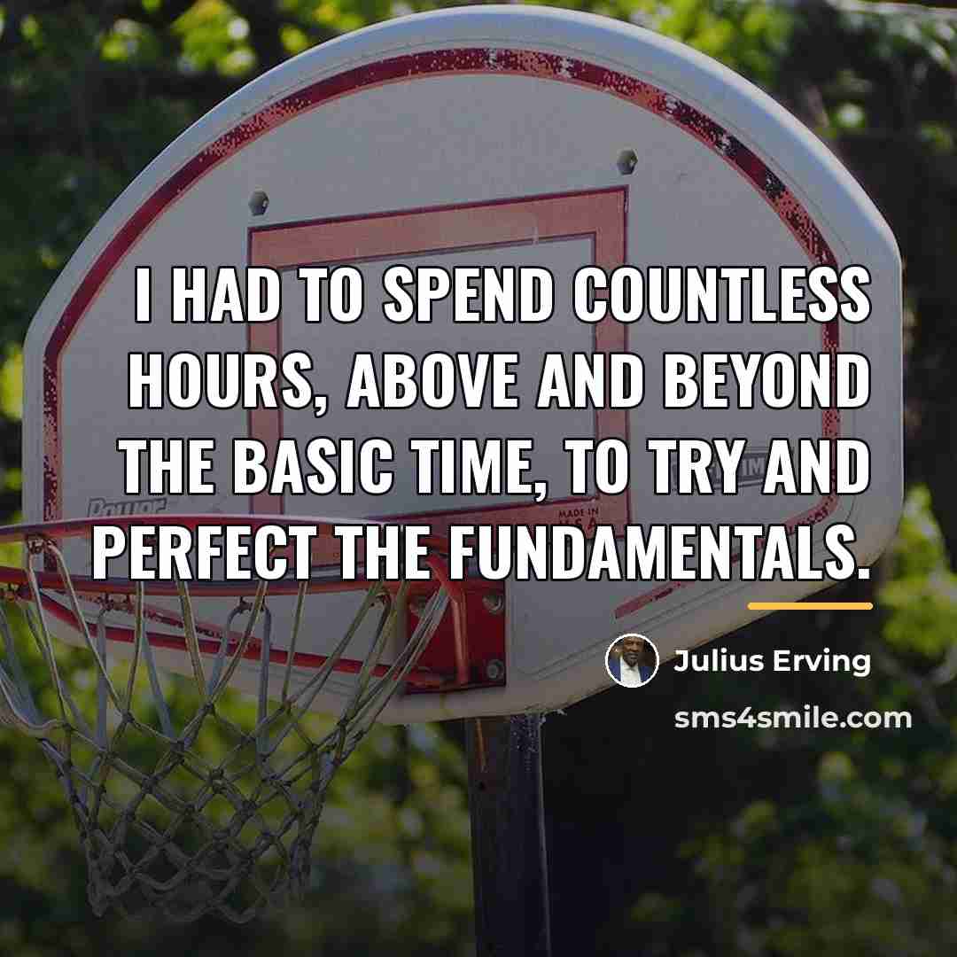 “I had to spend countless hours, above and beyond the…” quote by Julius Erving