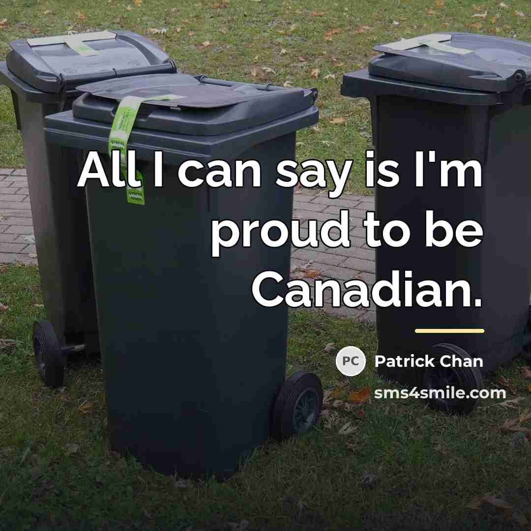 “All I can say is I'm proud to be Canadian.…” quote by Patrick Chan