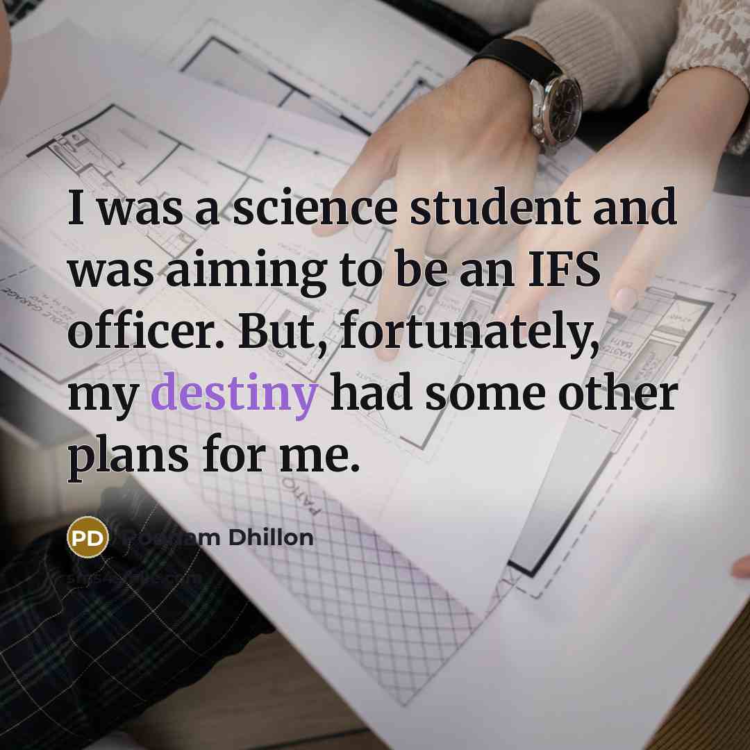 “I was a science student and was aiming to be…” quote by Poonam Dhillon