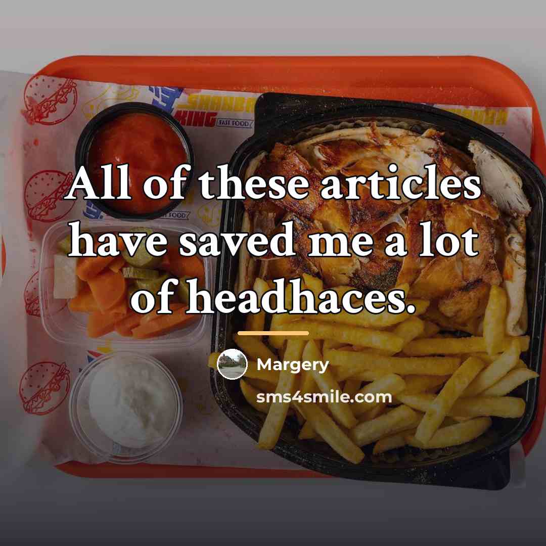 “All of these articles have saved me a lot of…” quote by Margery