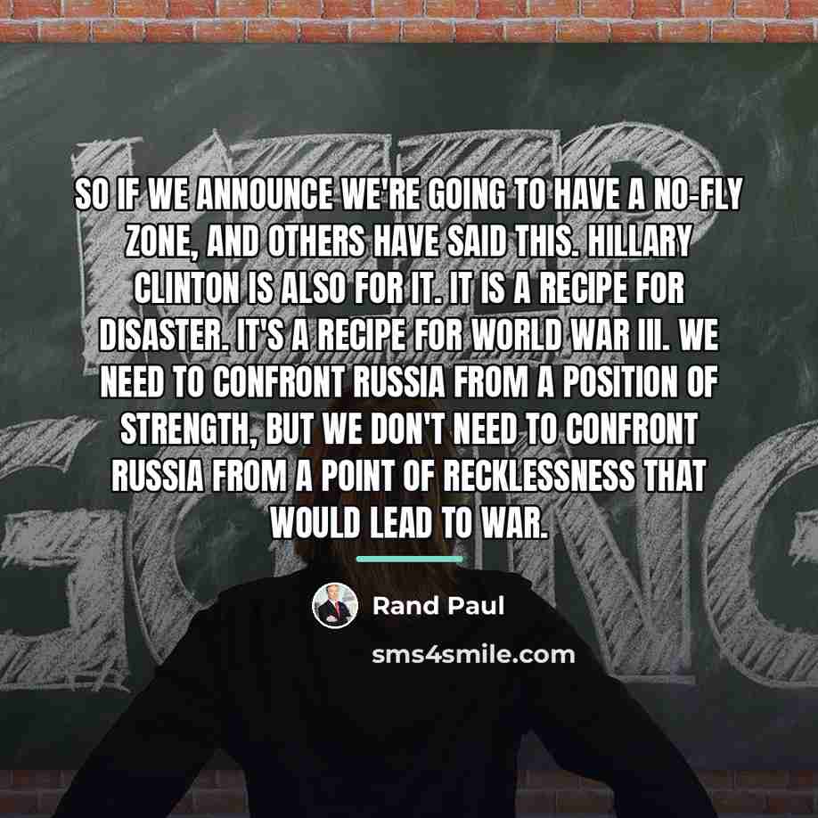 “So if we announce we're going to have a no-fly…” quote by Rand Paul