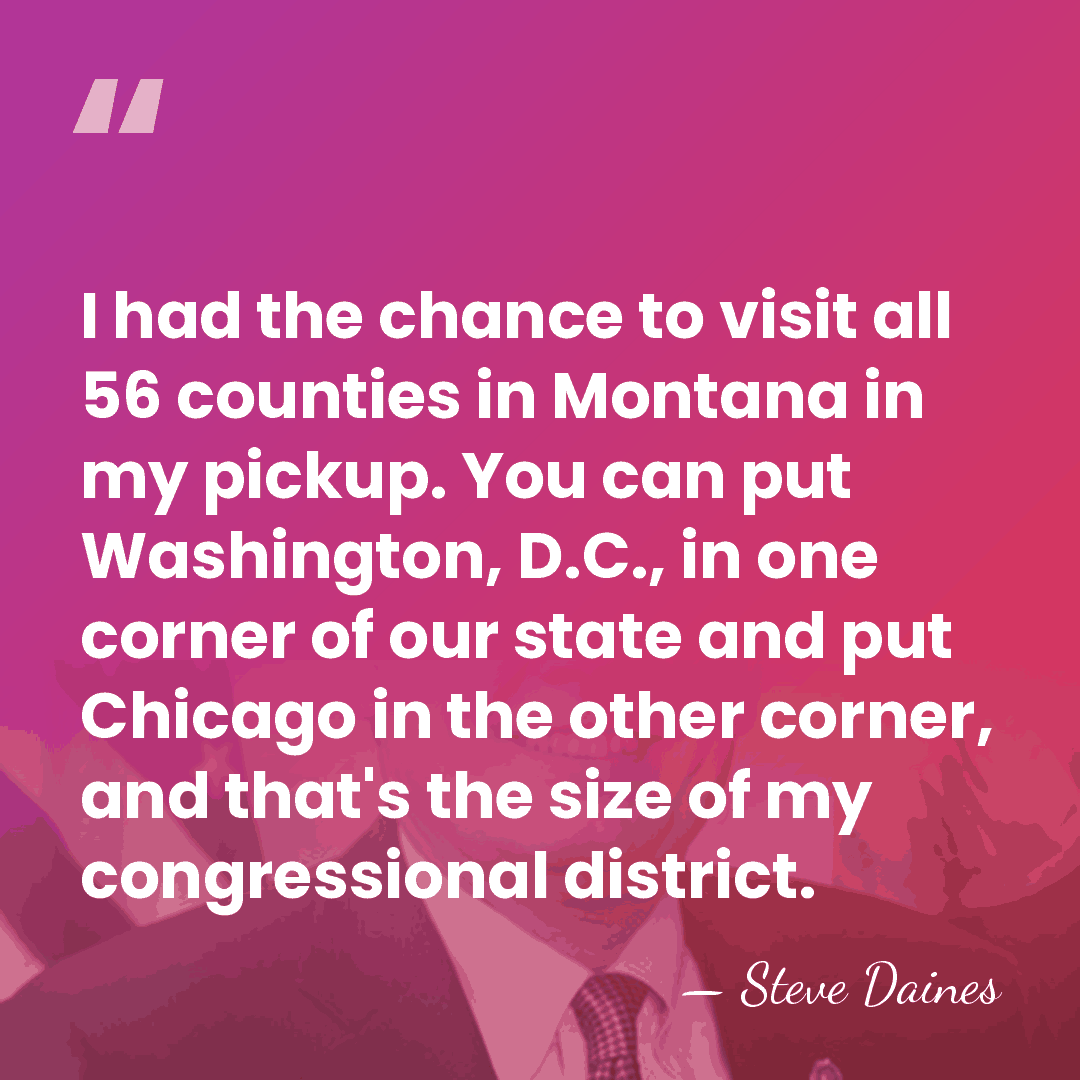 I had the chance to visit all 56 counties in Montana in&hellip; - Steve Daines