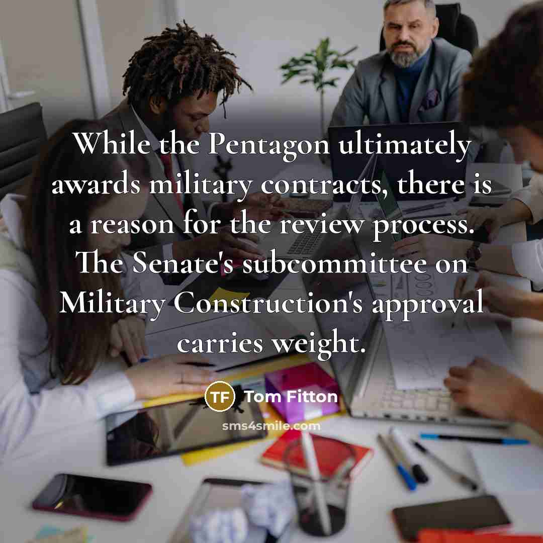 “While the Pentagon ultimately awards military contracts, there is a…” quote by Tom Fitton