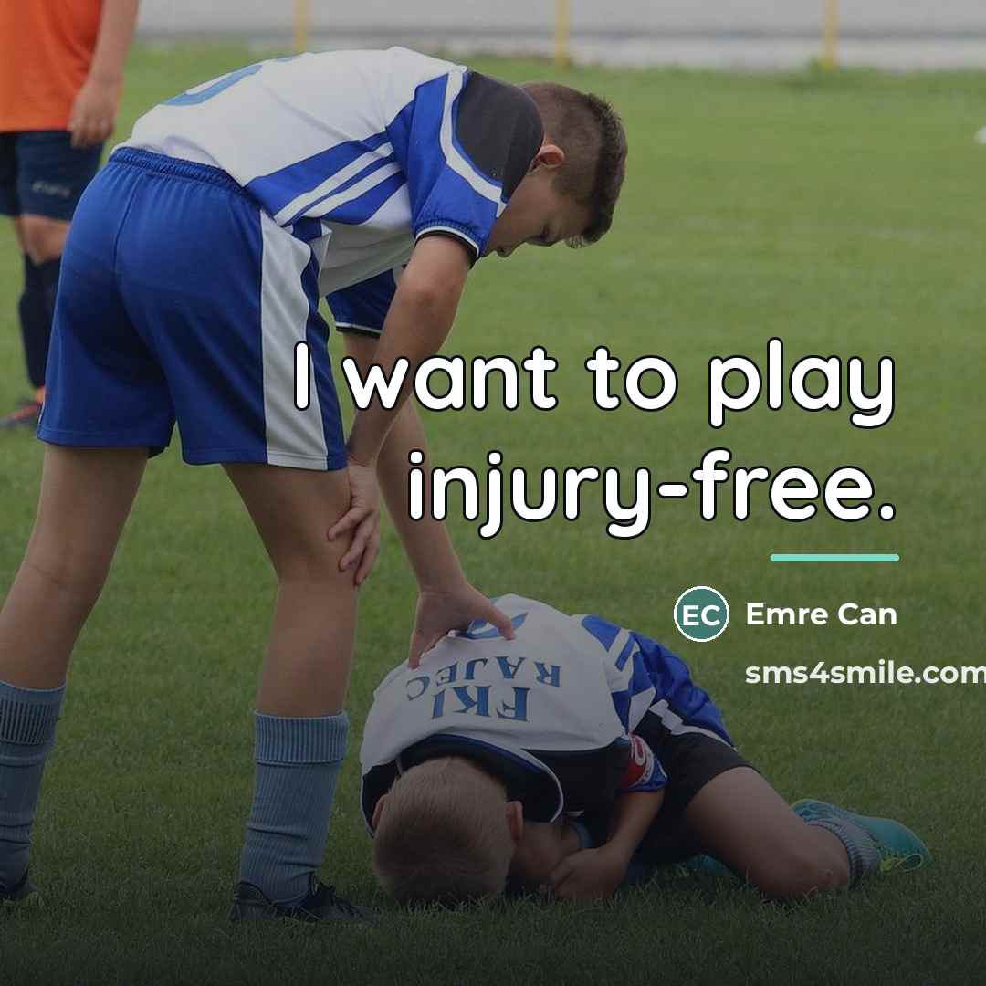 “I want to play injury-free.…” quote by Emre Can