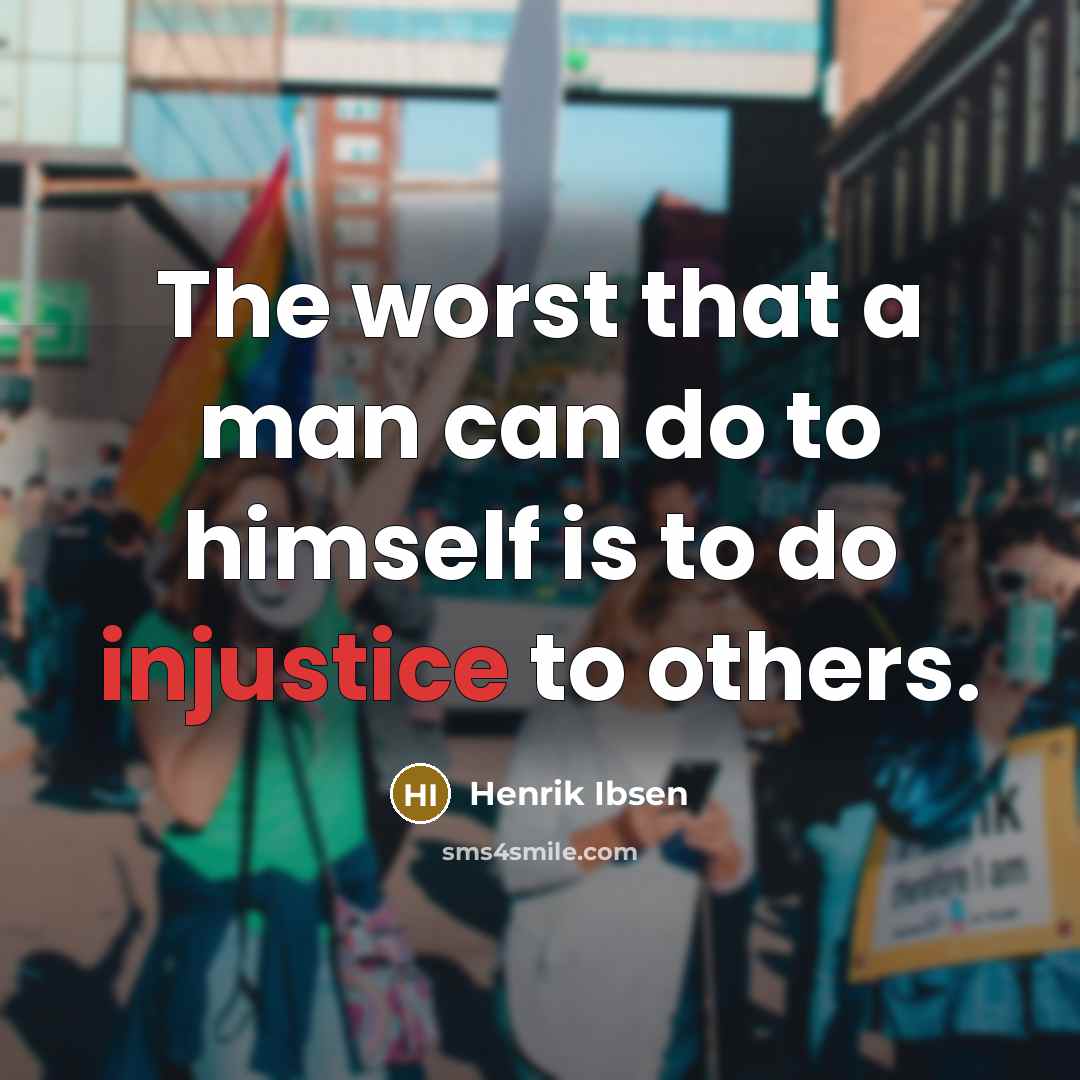 “The worst that a man can do to himself is…” quote by Henrik Ibsen