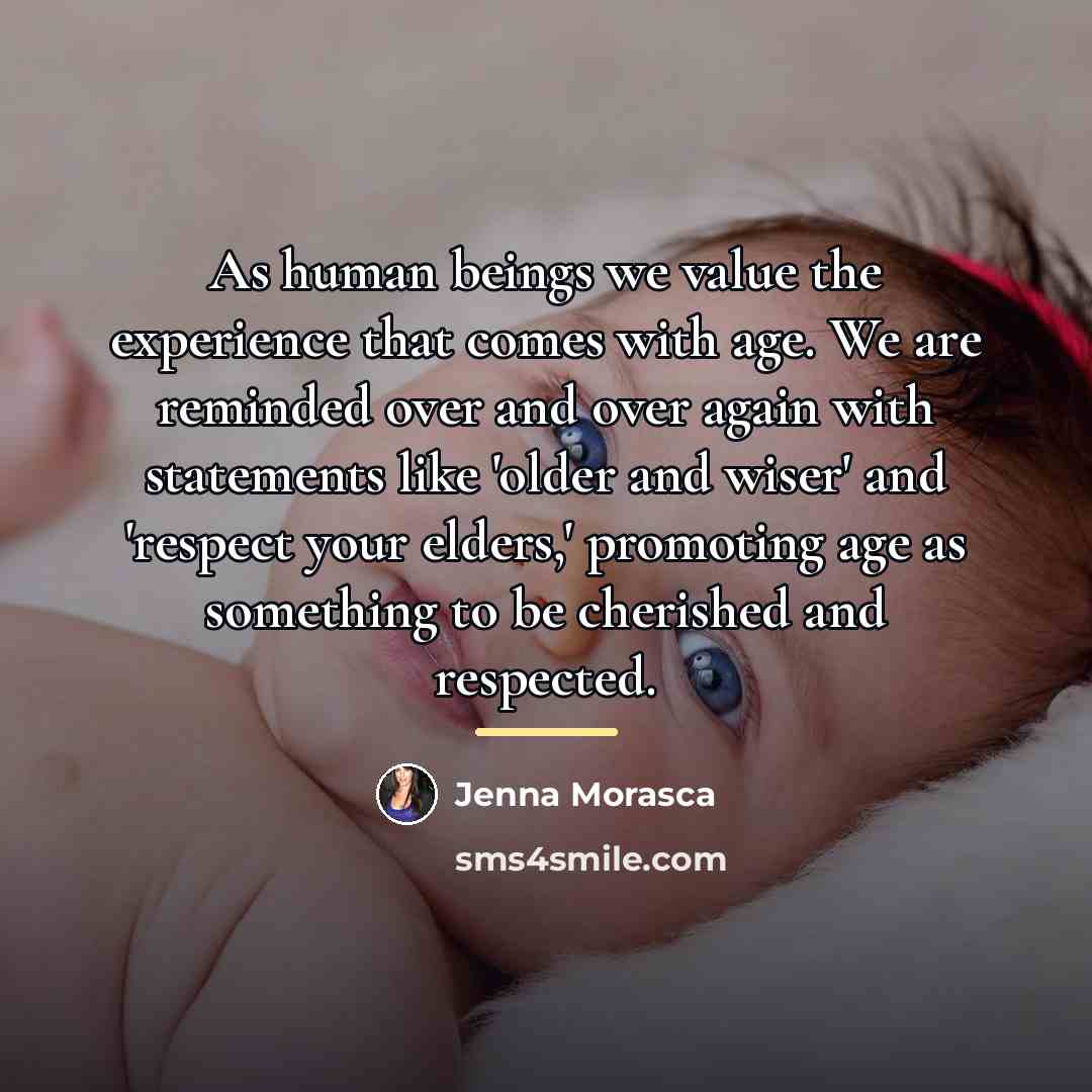 “As human beings we value the experience that comes with…” quote by Jenna Morasca