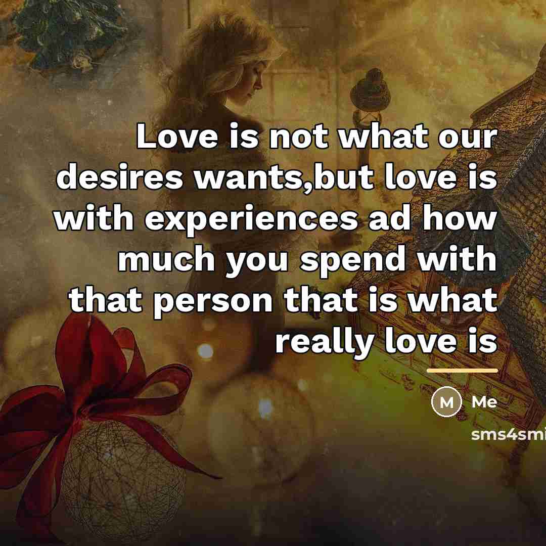 “Love is not what our desires wants,but love is with…” quote by Me