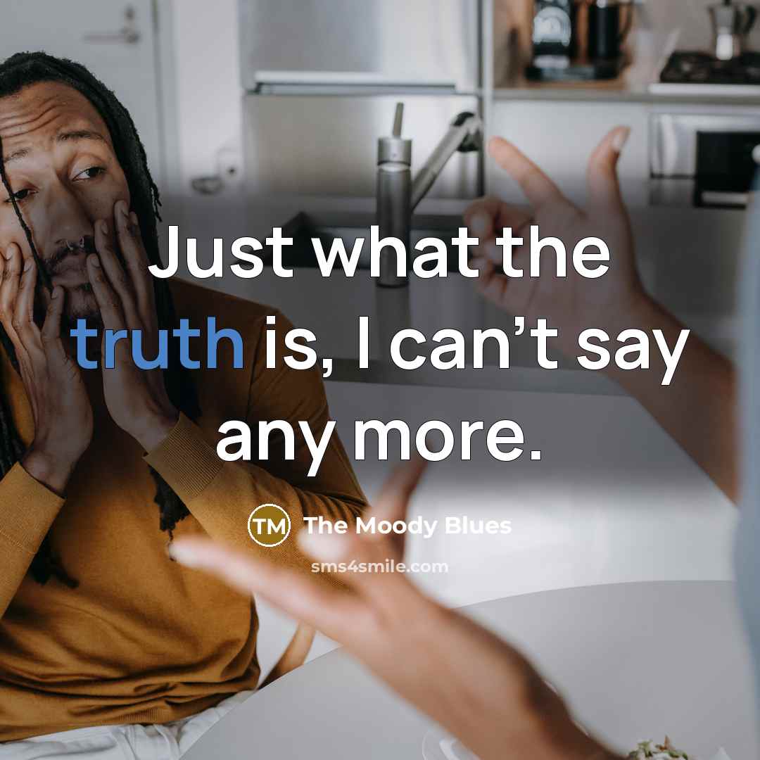 “Just what the truth is, I can't say any more.” quote by The Moody Blues