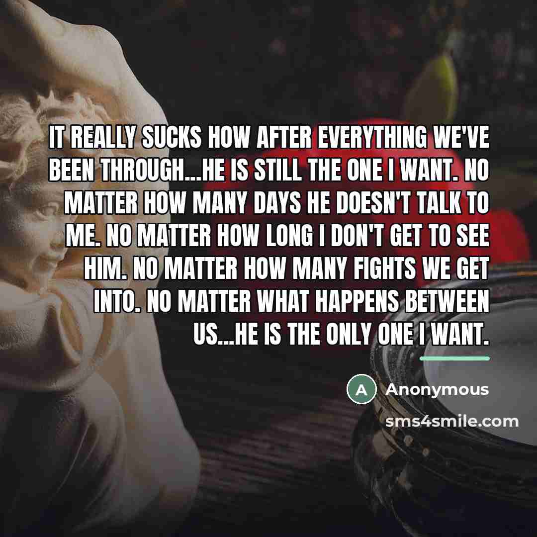 “It really sucks how after everything we've been through...he is…” quote by Anonymous