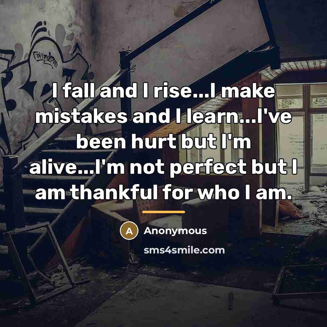 “I fall and I rise...I make mistakes and I learn...I've…” quote by Anonymous