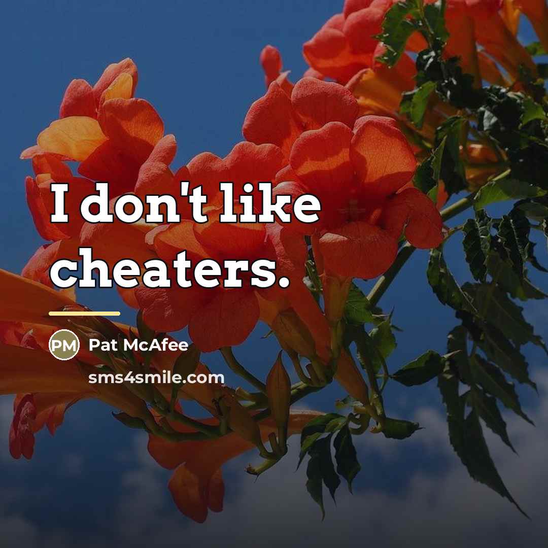 “I don't like cheaters.…” quote by Pat McAfee