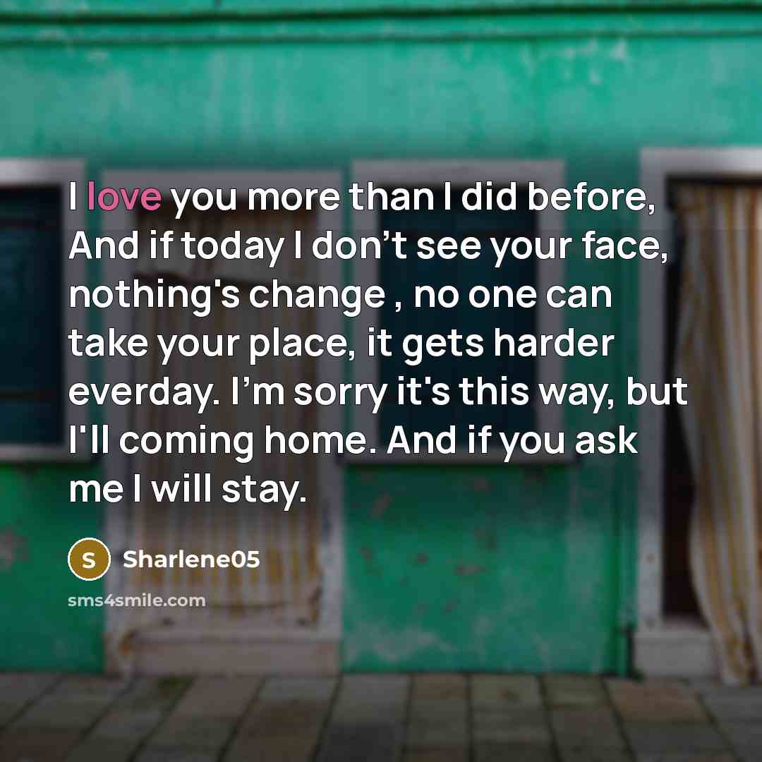 “I love you more than I did before, And if…” quote by Sharlene05